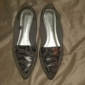 Christian Siriano pointed flats 9W